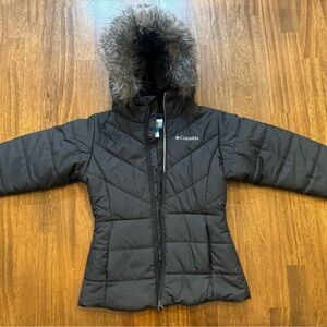 Black Columbia Girls Winter Jacket Size Small